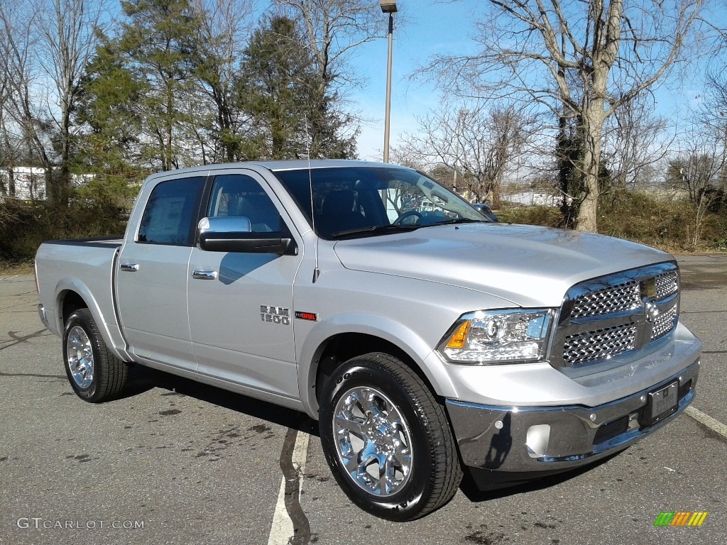 Bright Silver Metallic 2017 Ram 1500 Laramie Crew Cab 4x4 Exterior Photo #124805085