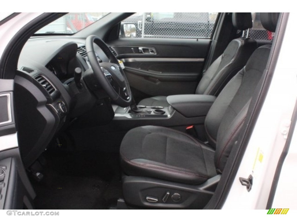 2018 Explorer XLT - White Platinum / Ebony Black photo #15