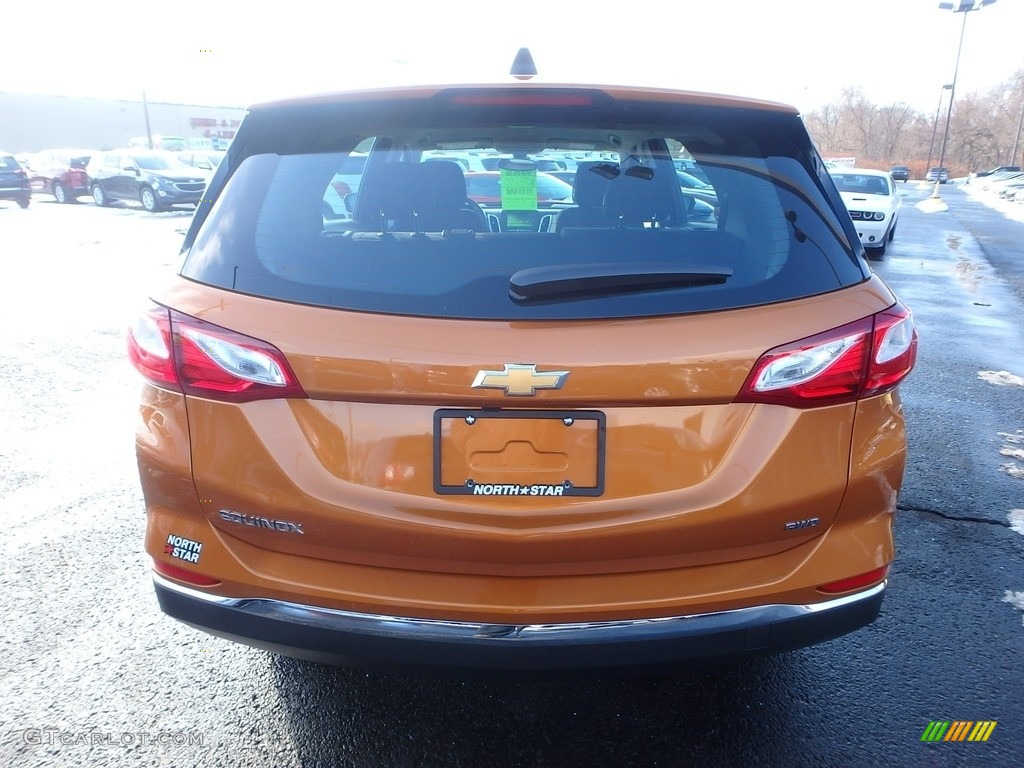 2018 Equinox LS AWD - Orange Burst Metallic / Medium Ash Gray photo #4