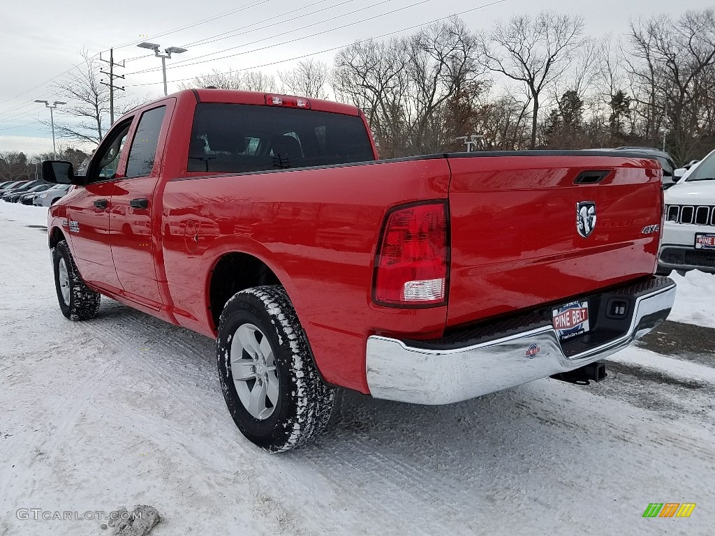 2018 1500 Tradesman Quad Cab 4x4 - Flame Red / Black/Diesel Gray photo #4