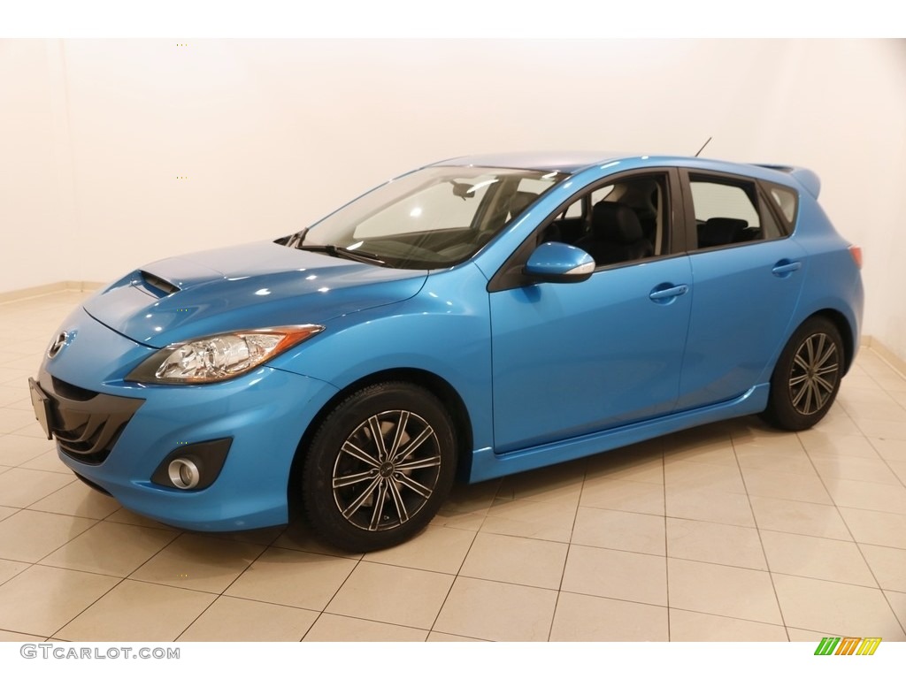 2010 MAZDA3 MAZDASPEED3 Sport 5 Door - Celestial Blue Mica / Black/Red photo #3