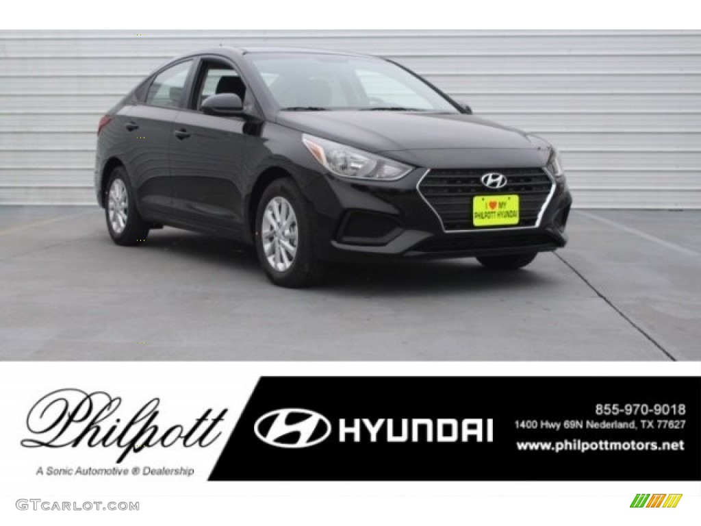Absolute Black Hyundai Accent