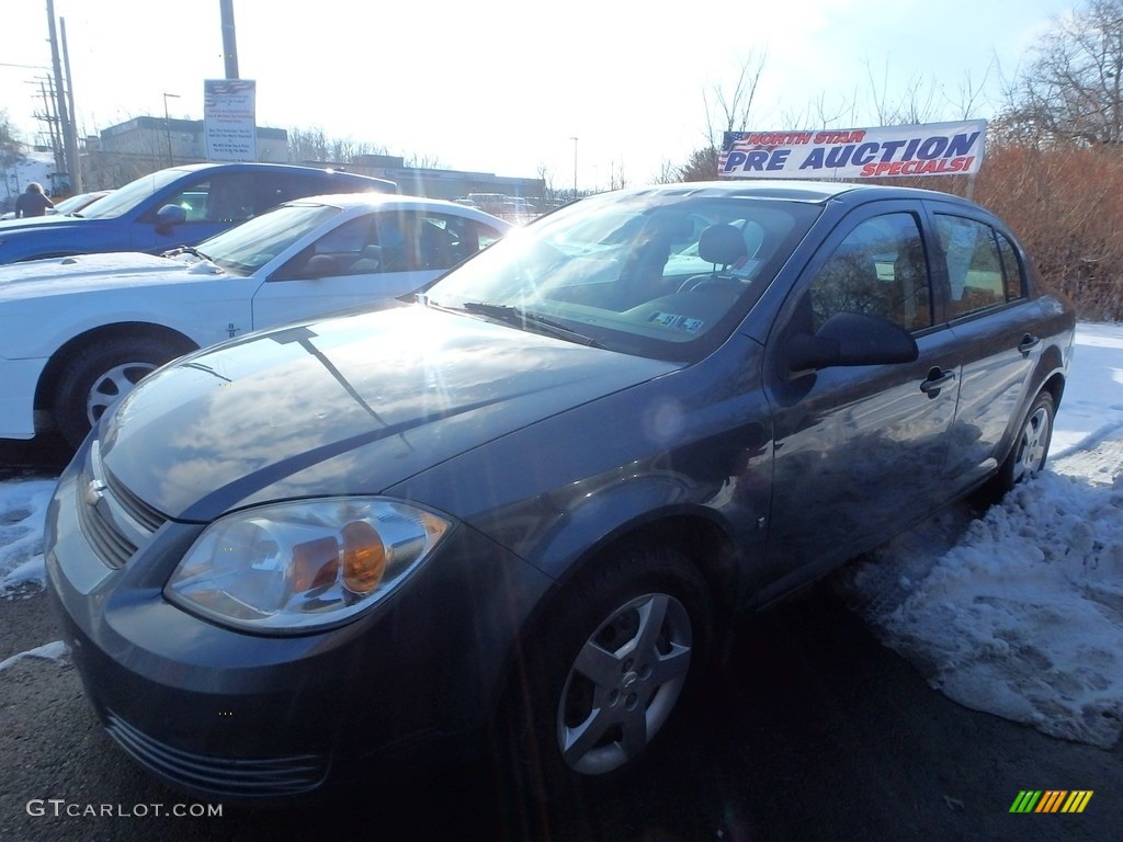 2007 Cobalt LS Sedan - Blue Granite Metallic / Gray photo #1