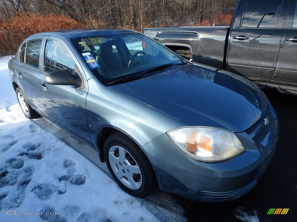 2007 Cobalt LS Sedan - Blue Granite Metallic / Gray photo #5