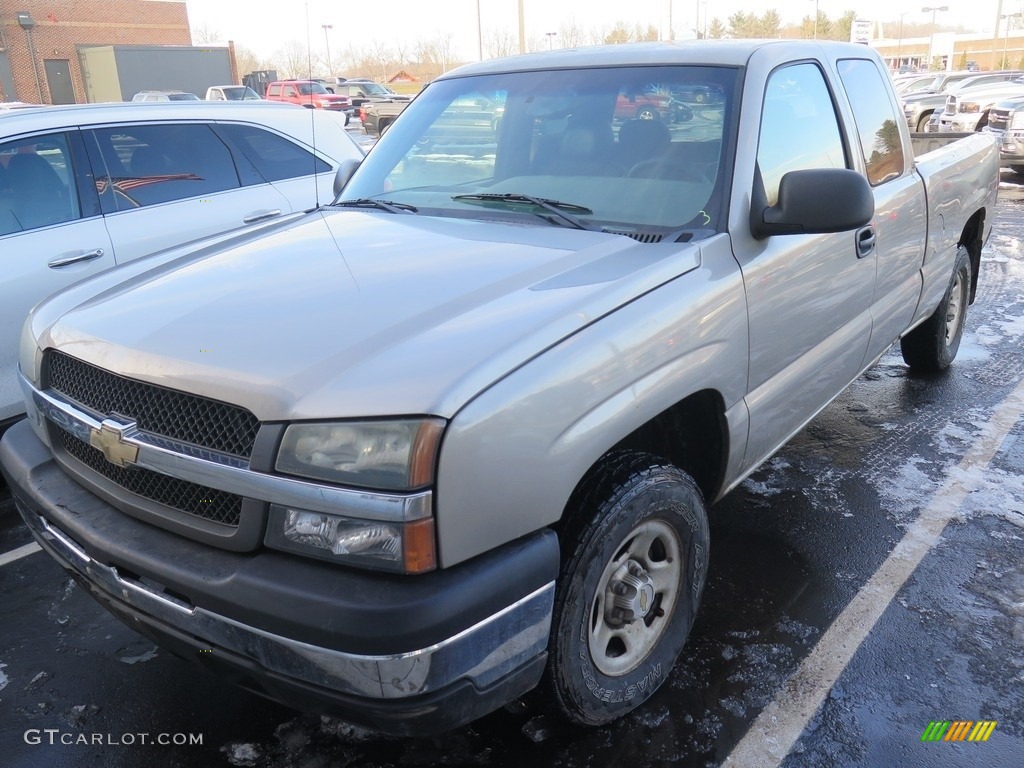 2003 Silverado 1500 LS Extended Cab 4x4 - Dark Gray Metallic / Dark Charcoal photo #3