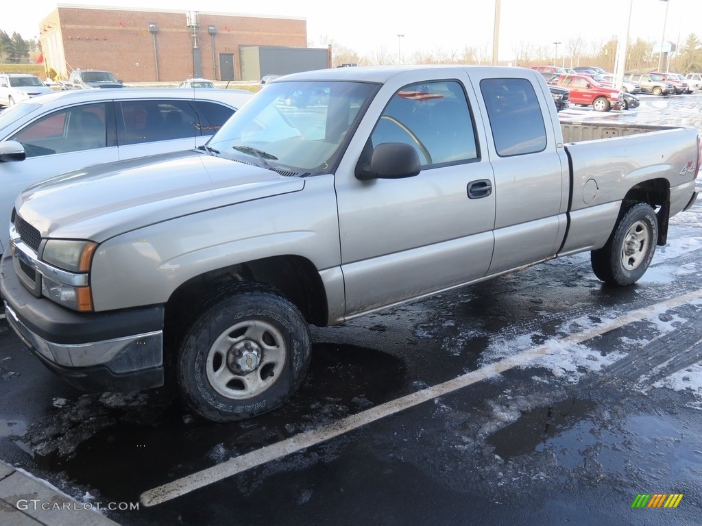 2003 Silverado 1500 LS Extended Cab 4x4 - Dark Gray Metallic / Dark Charcoal photo #4