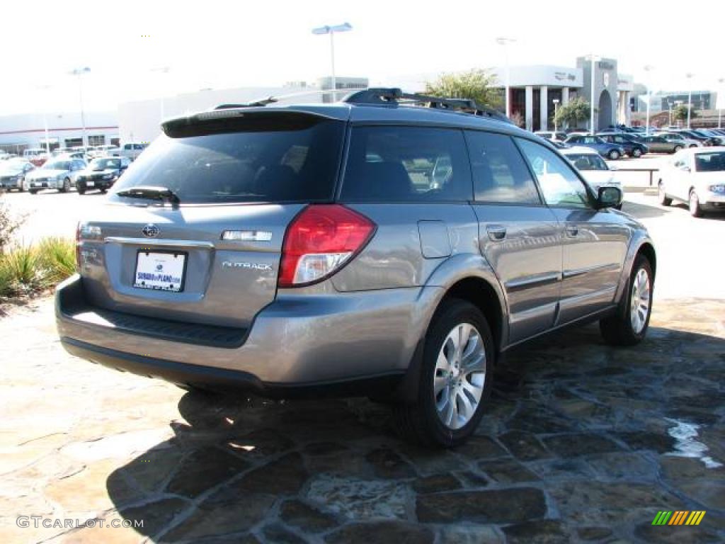 2009 Outback 2.5i Limited Wagon - Quartz Silver Metallic / Off Black photo #4