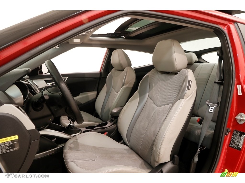 2012 Veloster  - Boston Red / Gray photo #5