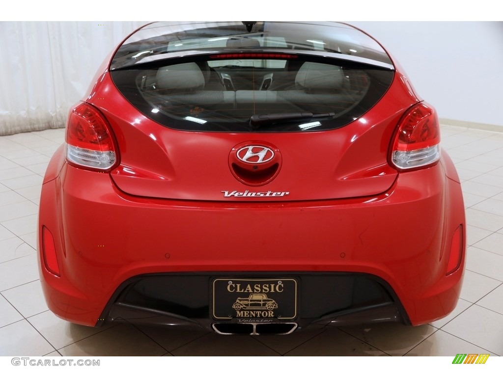2012 Veloster  - Boston Red / Gray photo #21