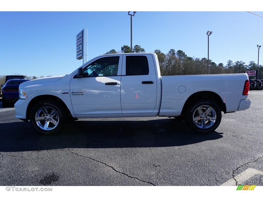 2018 1500 Express Quad Cab - Bright White / Black/Diesel Gray photo #4