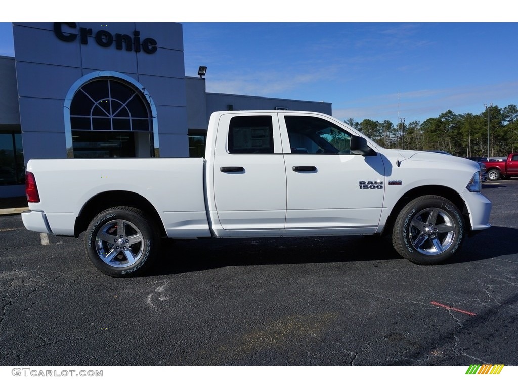 2018 1500 Express Quad Cab - Bright White / Black/Diesel Gray photo #8