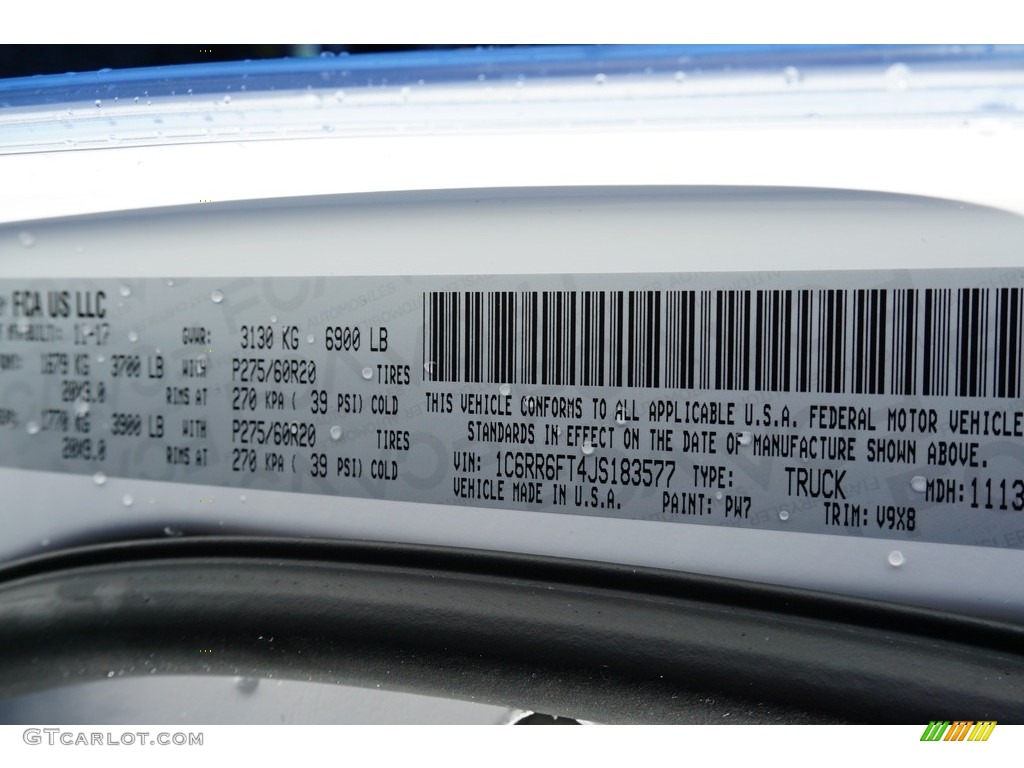 2018 1500 Express Quad Cab - Bright White / Black/Diesel Gray photo #14