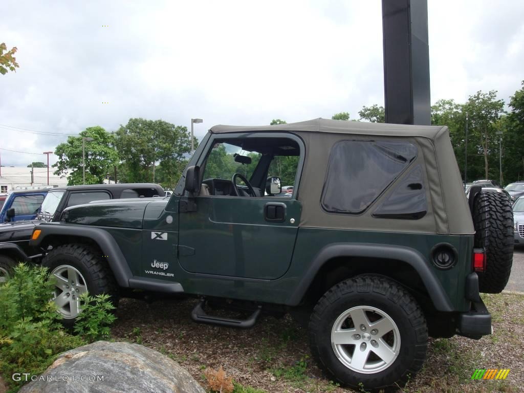 2004 Wrangler X 4x4 - Shale Green Metallic / Khaki photo #1