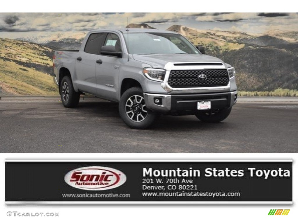 2018 Tundra SR5 CrewMax 4x4 - Cement / Black photo #1