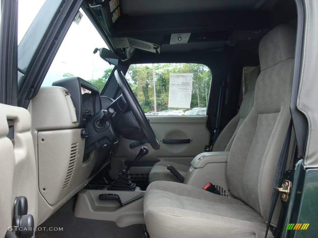 2004 Wrangler X 4x4 - Shale Green Metallic / Khaki photo #11