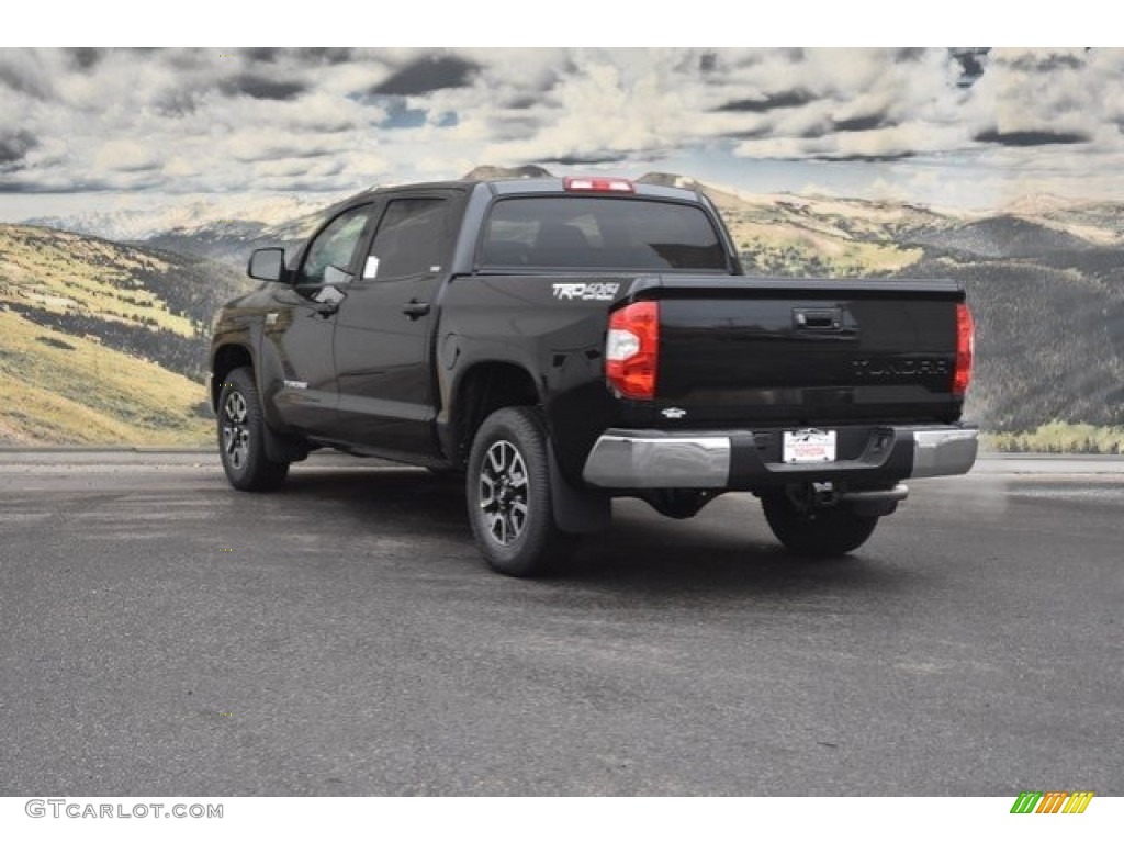 2018 Tundra SR5 CrewMax 4x4 - Midnight Black Metallic / Black photo #3