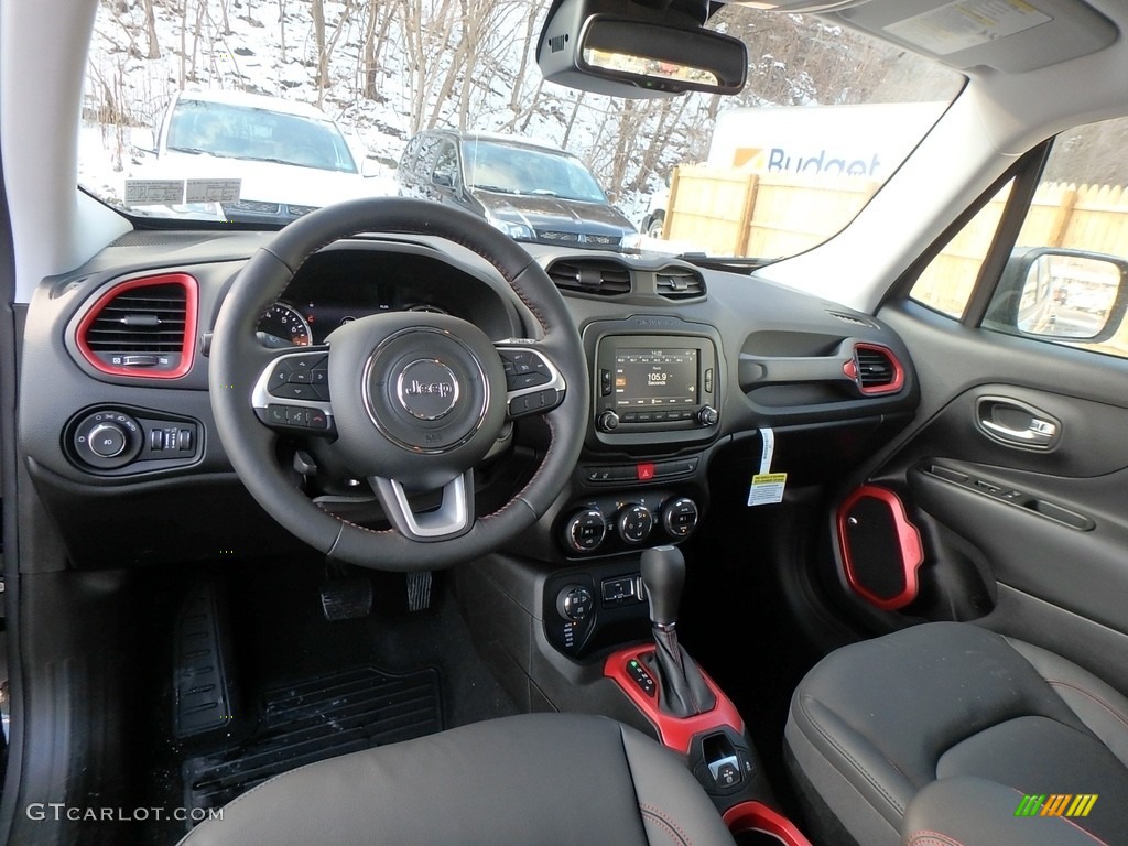 2017 Renegade Trailhawk 4x4 - Omaha Orange / Black photo #12