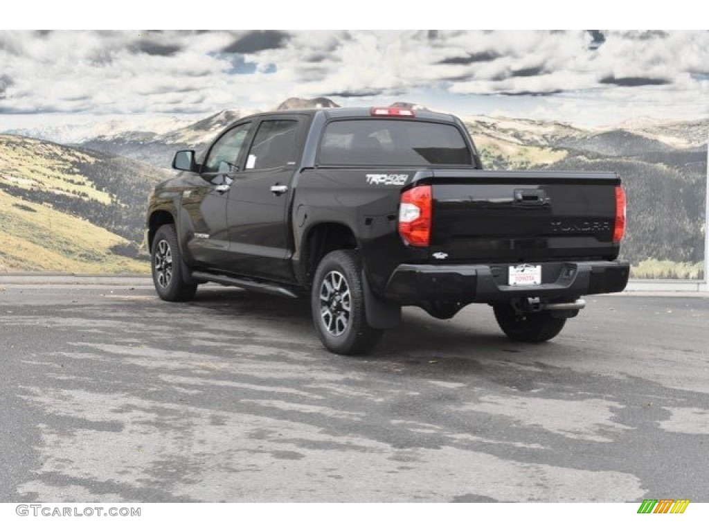 2018 Tundra Limited CrewMax 4x4 - Midnight Black Metallic / Black photo #3