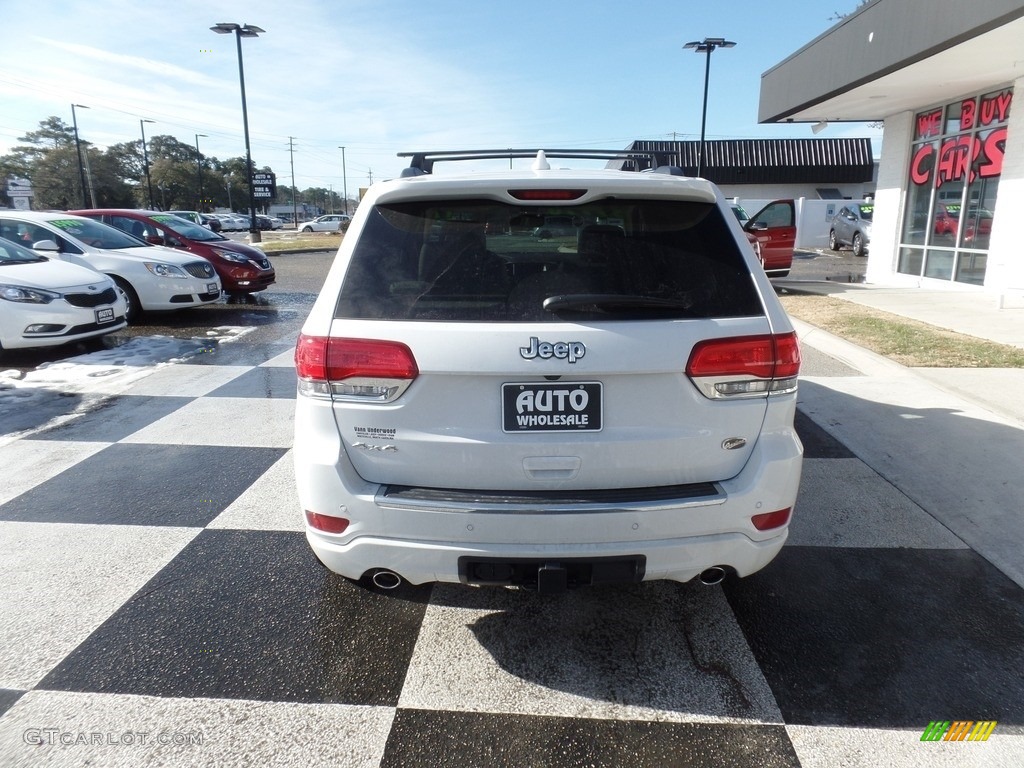 2017 Grand Cherokee Overland 4x4 - Bright White / Brown/Light Frost Beige photo #4