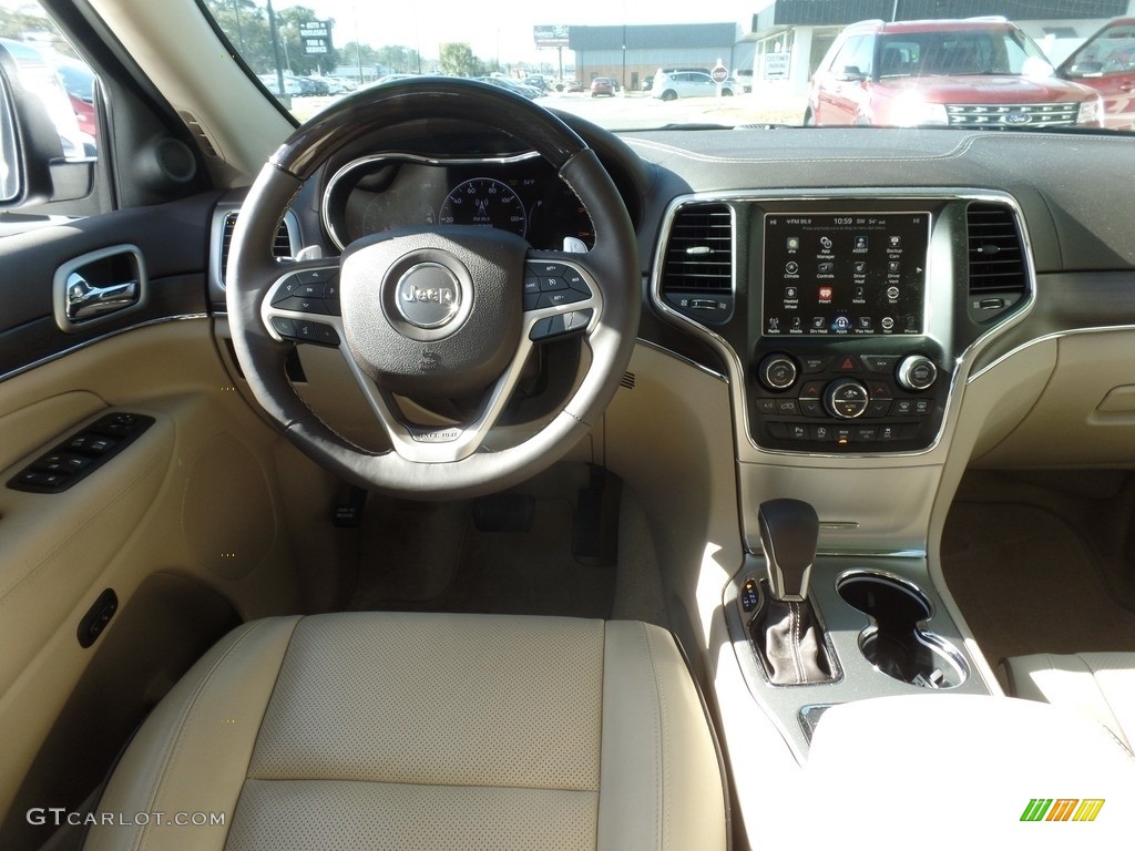 2017 Grand Cherokee Overland 4x4 - Bright White / Brown/Light Frost Beige photo #15