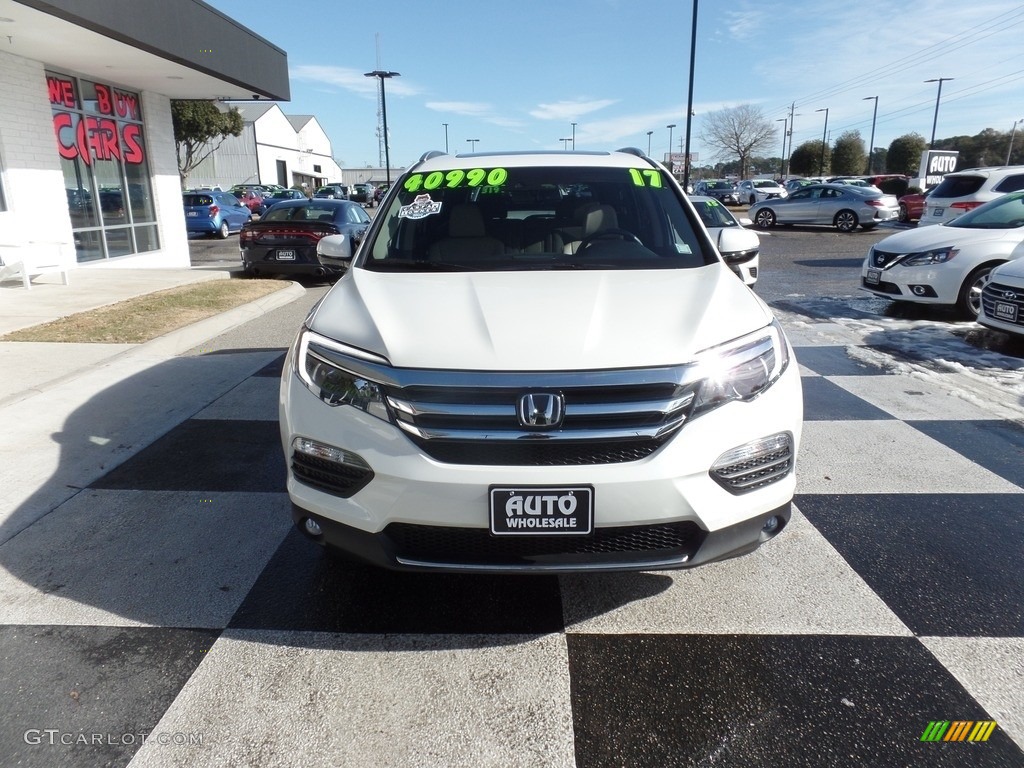 2017 Pilot Elite AWD - White Diamond Pearl / Black photo #2