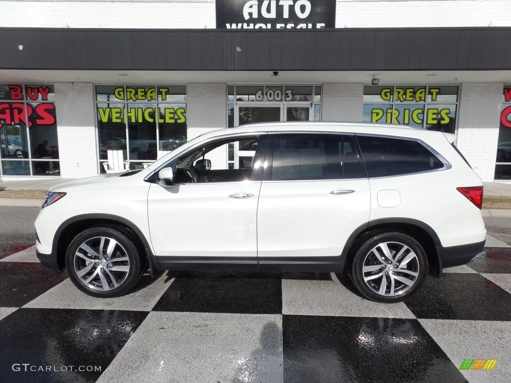 White Diamond Pearl Honda Pilot