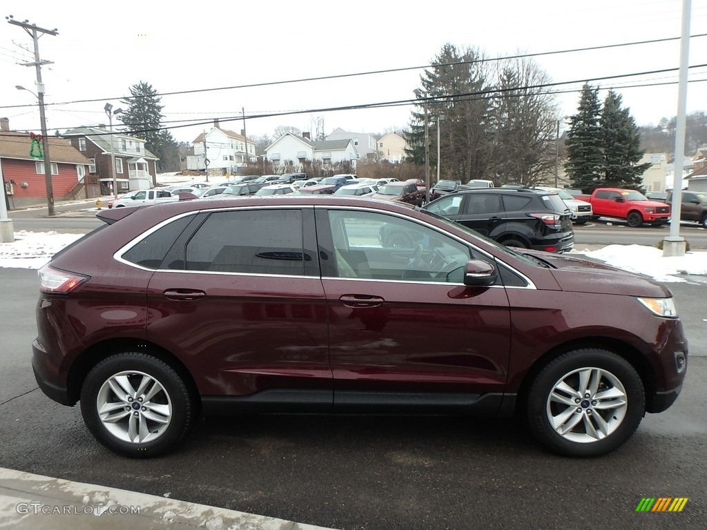 Burgundy Velvet Metallic 2017 Ford Edge SEL Exterior Photo #124822225
