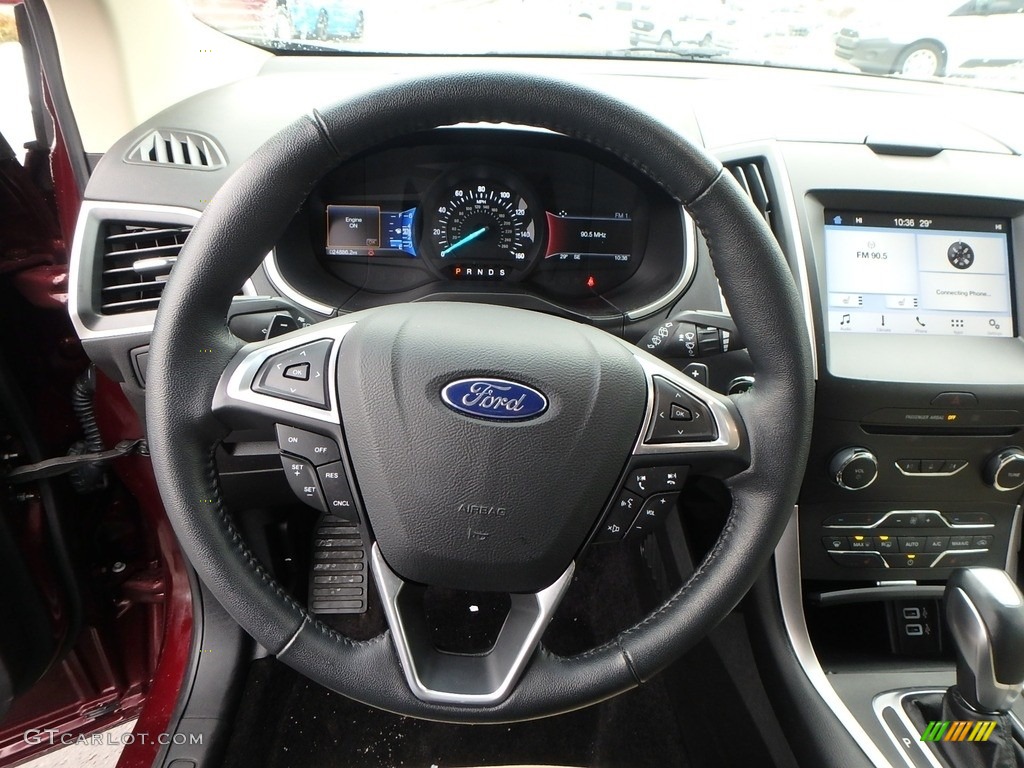 2017 Ford Edge SEL Dune Steering Wheel Photo #124822507