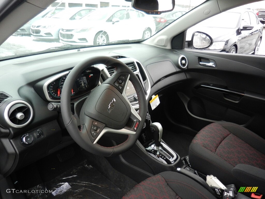 Jet Black Interior 2018 Chevrolet Sonic LT Sedan Photo #124823020