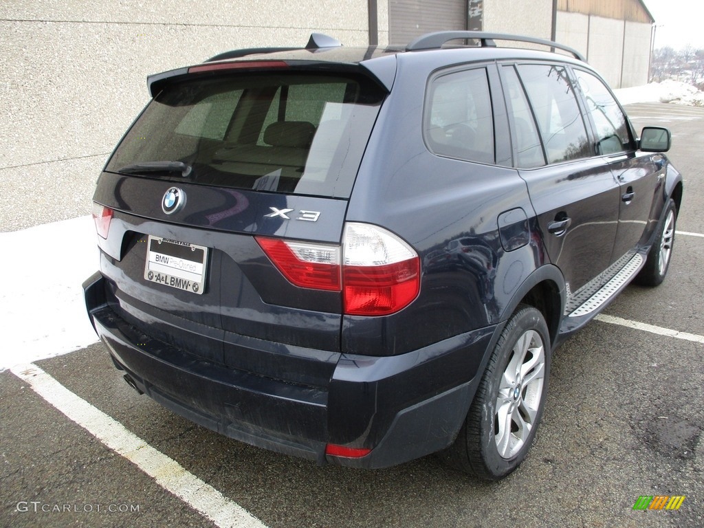 2008 X3 3.0si - Monaco Blue Metallic / Sand Beige/Black Nevada Leather photo #3