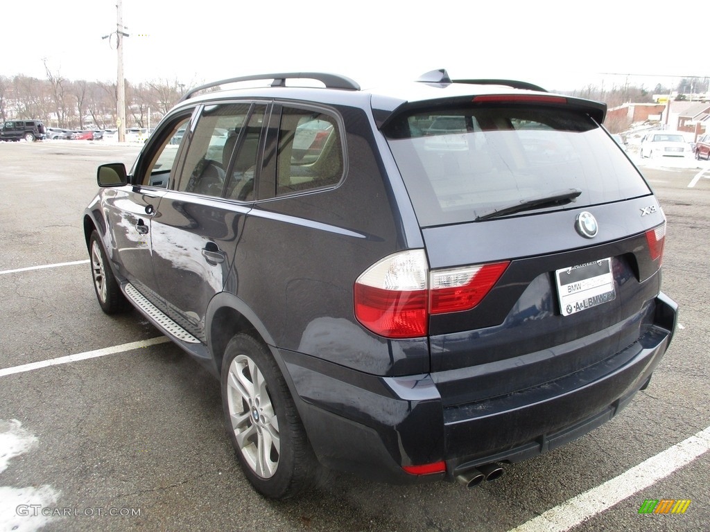 2008 X3 3.0si - Monaco Blue Metallic / Sand Beige/Black Nevada Leather photo #5