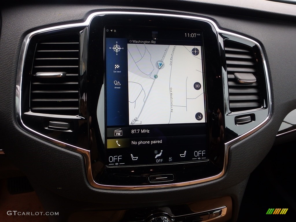 2018 XC90 T6 AWD Momentum - Pine Grey Metallic / Amber photo #14