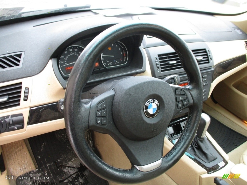 2008 X3 3.0si - Monaco Blue Metallic / Sand Beige/Black Nevada Leather photo #14