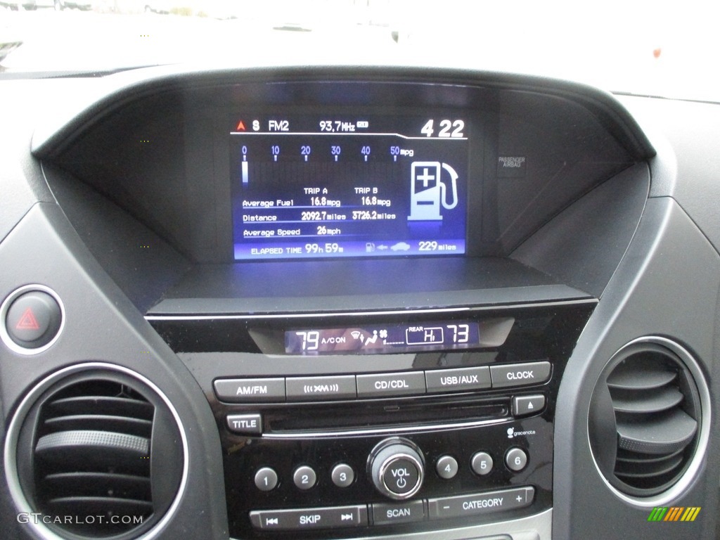 2015 Pilot EX-L 4WD - Taffeta White / Gray photo #17