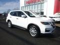 2017 Glacier White Nissan Rogue S AWD  photo #1