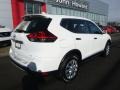 2017 Glacier White Nissan Rogue S AWD  photo #3