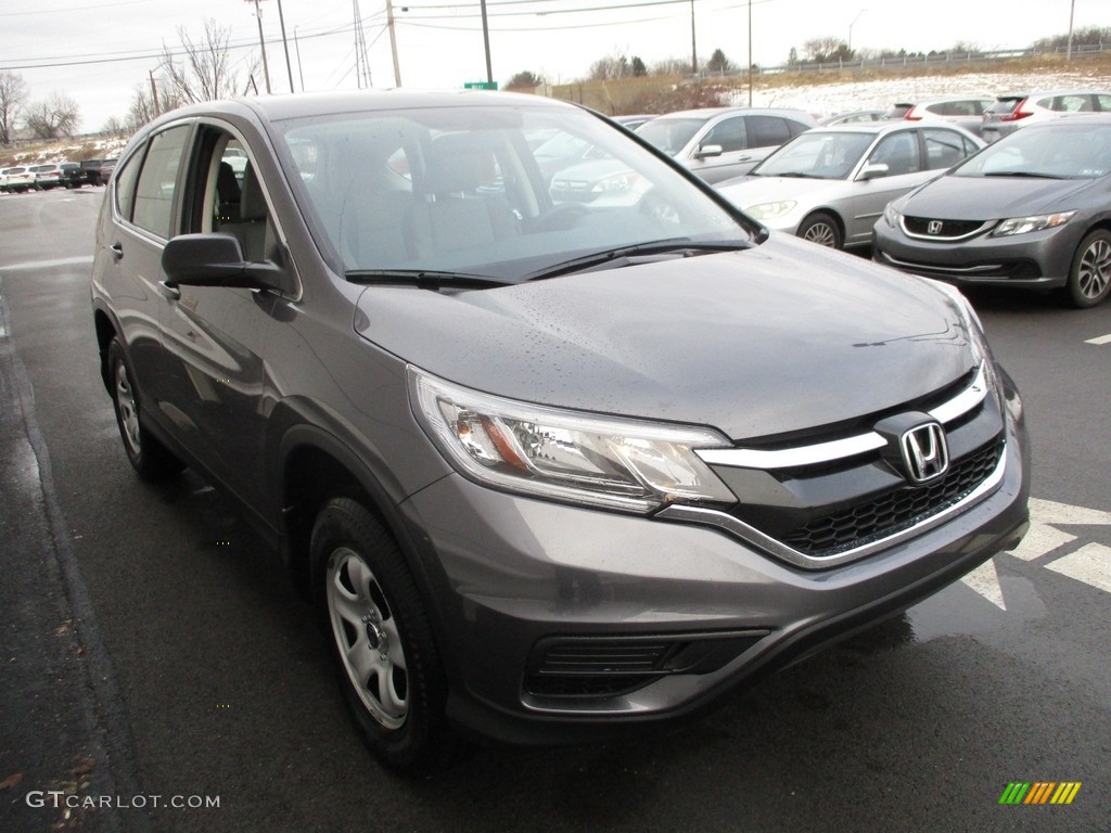 2015 CR-V LX AWD - Modern Steel Metallic / Gray photo #7