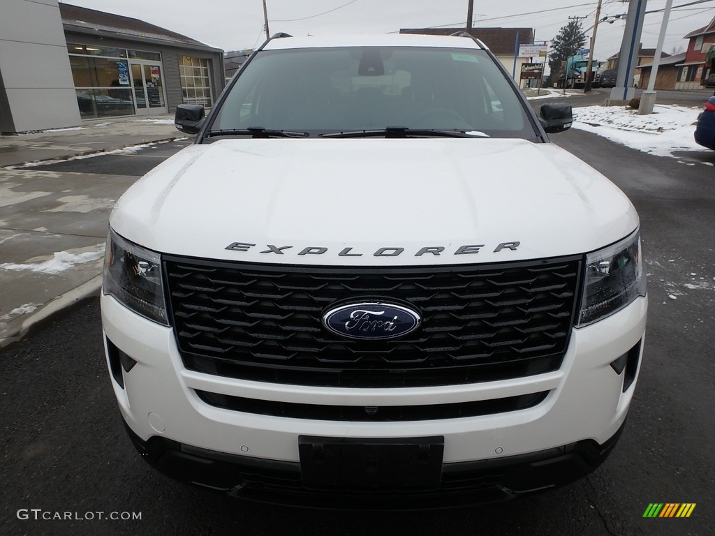 2018 Explorer Sport 4WD - White Platinum / Ebony Black photo #2