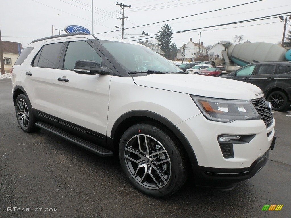 2018 Explorer Sport 4WD - White Platinum / Ebony Black photo #3