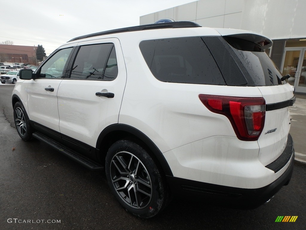 2018 Explorer Sport 4WD - White Platinum / Ebony Black photo #7