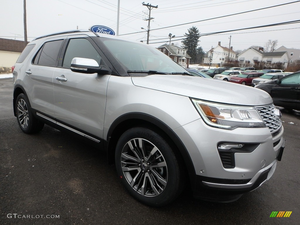 2018 Explorer Platinum 4WD - Ingot Silver / Ebony Black photo #3