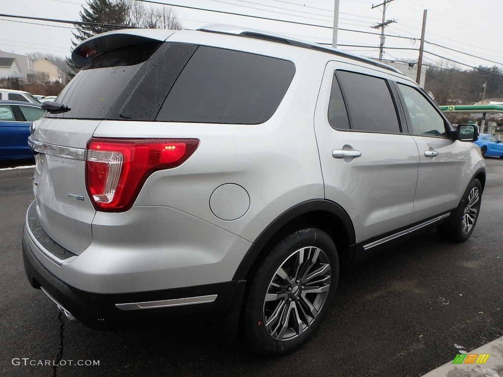 2018 Explorer Platinum 4WD - Ingot Silver / Ebony Black photo #5