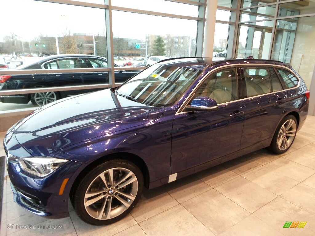 2018 3 Series 330i xDrive Sports Wagon - Mediterranean Blue Metallic / Venetian Beige photo #3