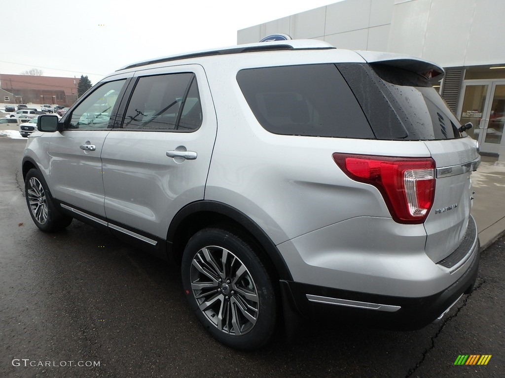 2018 Explorer Platinum 4WD - Ingot Silver / Ebony Black photo #7