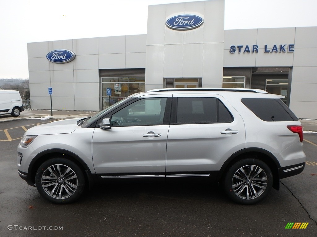 2018 Explorer Platinum 4WD - Ingot Silver / Ebony Black photo #8