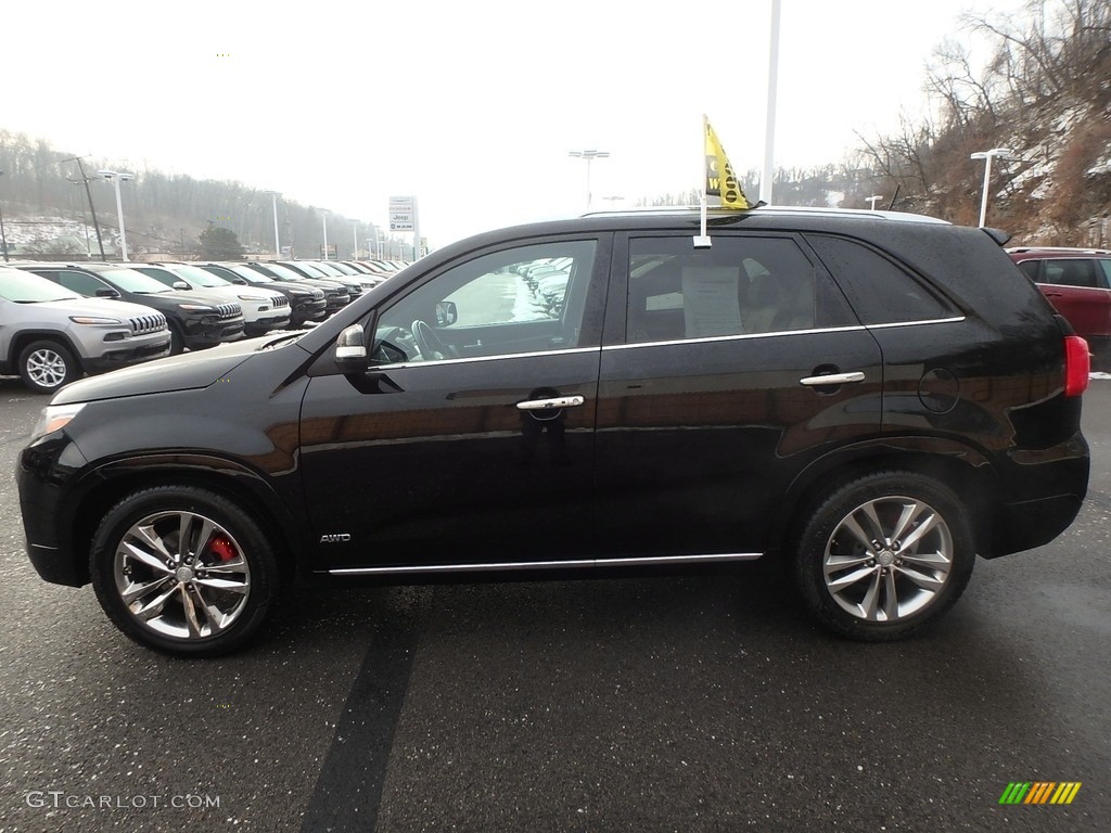 2014 Sorento SX V6 AWD - Ebony Black / Gray photo #2