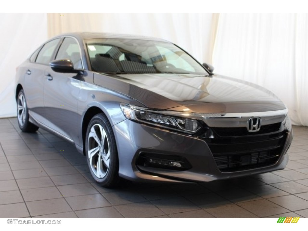 2018 Accord EX-L Sedan - Modern Steel Metallic / Black photo #2