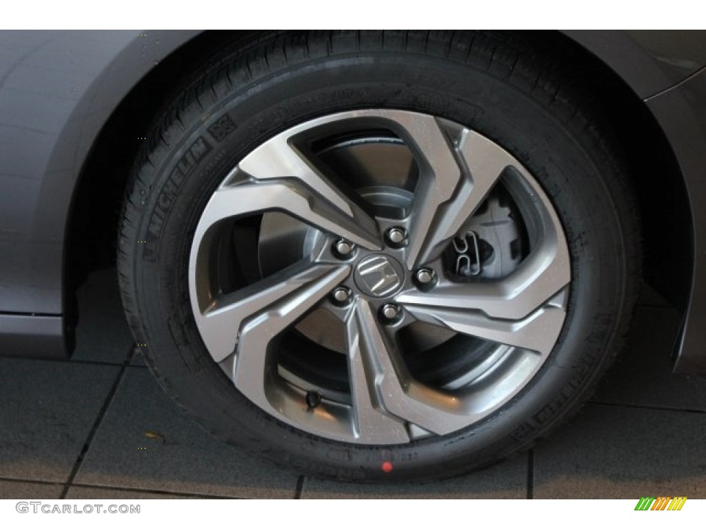 2018 Accord EX-L Sedan - Modern Steel Metallic / Black photo #8