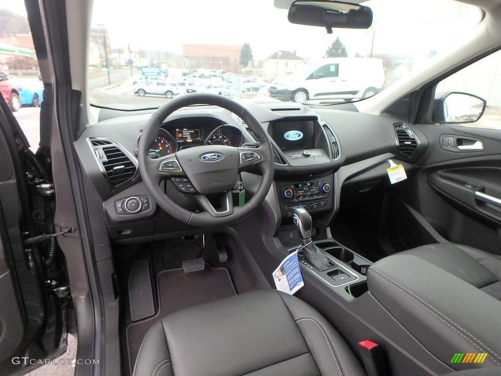 Charcoal Black Interior 2018 Ford Escape SEL 4WD Photo #124825483