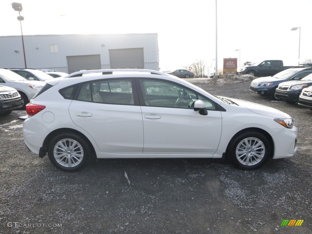 2017 Impreza 2.0i Premium 5-Door - Crystal White Pearl / Ivory photo #3